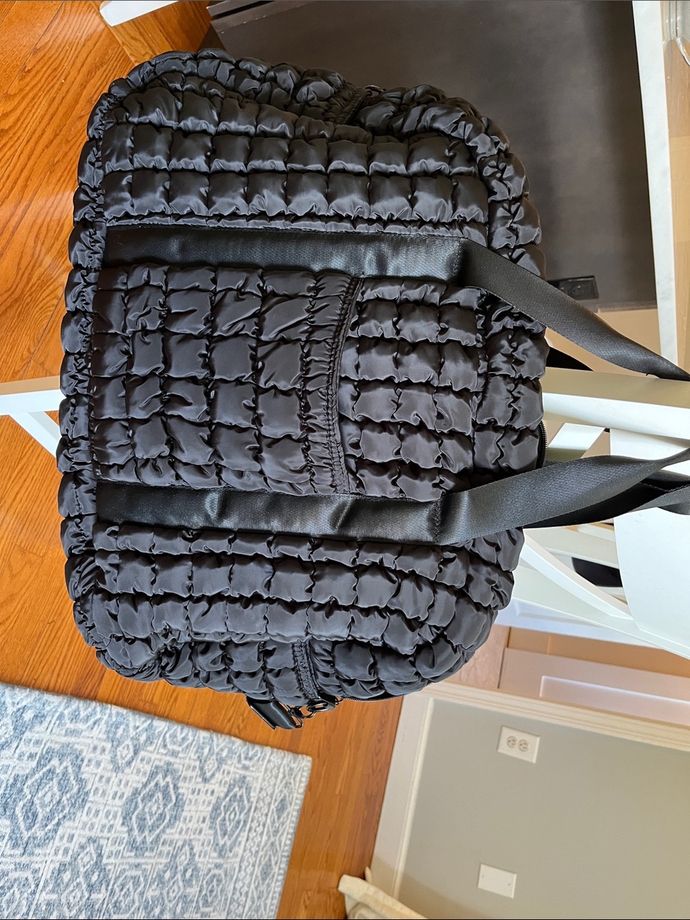 wild fable Black Quilted Puffer Tote